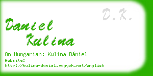 daniel kulina business card